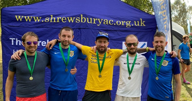 Silver for Shrewsbury AC Masters at Midland Athletics Road Relays